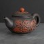 Чайник глиняный с фактурными растительными узорами, 380 мл 3