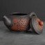 Чайник глиняный с фактурными растительными узорами, 380 мл 4