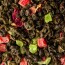 Чай зеленый китайский, кусочки ананаса, кусочки малины, лепестки розы красной, аромат фейхоа и сливок.